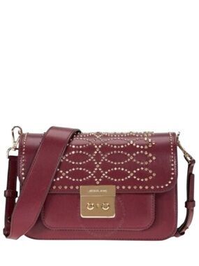 Michael Kors Sloan Editor Studded Small Shoulder Bag.
